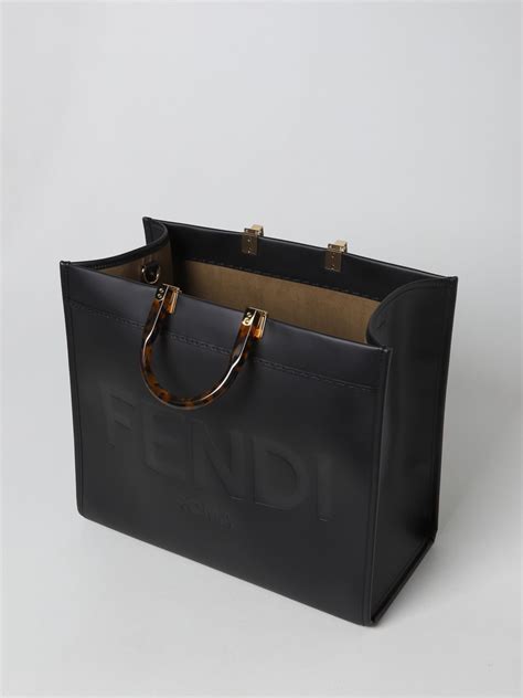 fendi black canvas bag|fendi neverfull bag.